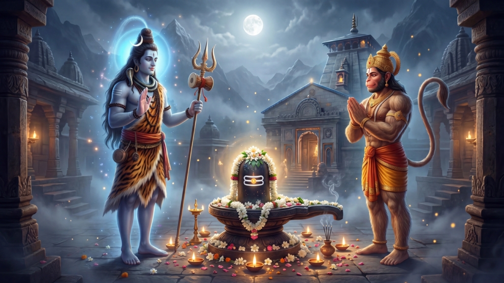 In Ramayana, Hanuman asking questions to Mahadev